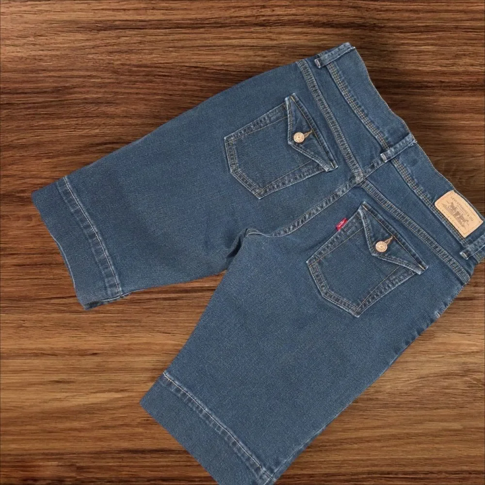 LEVI'S 515 Stretch Denim Long Shorts